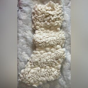 Anthropologie Astrid Cream Chunky Knit Stocking